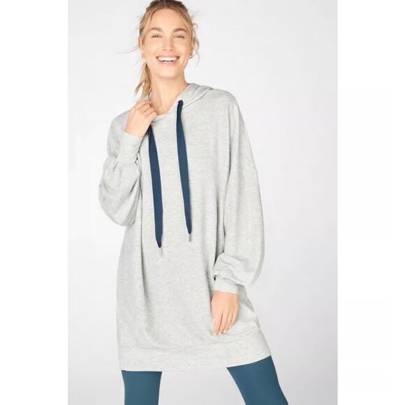 FABLETICS Tatiana Gray Hoodie Dress Size Medium NEW NWT - Picture 1 of 2